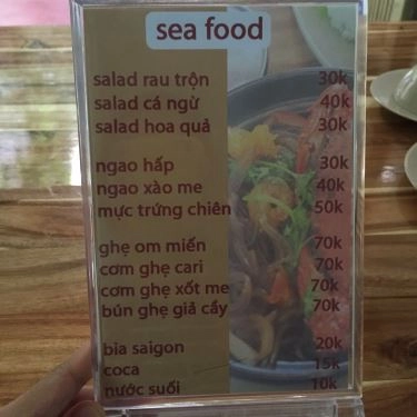 Thực đơn- Quán Ăn Cạp - Seafood - Đặng Văn Ngữ