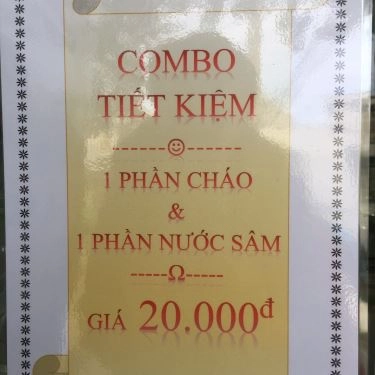 Thực đơn- Quán Ăn Cháo Dinh Dưỡng Panda - Sơn Kỳ