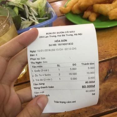 Tổng hợp- Quán Ăn Bún Ốc Sườn Cô Sáu