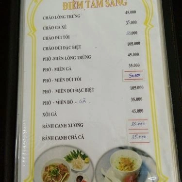 Thực đơn- Quán Ăn Cơm Gà Tam Kỳ Hồng Nga - Bùi Thị Xuân