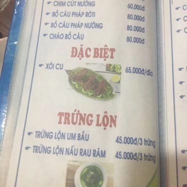 Thực đơn- Quán Ăn Đàng Hoàng - Gà Tre Đèo Le