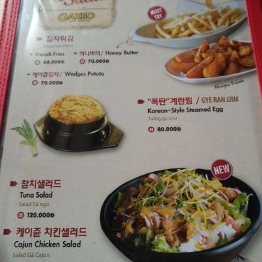 Thực đơn- Quán Ăn GAXEO Chicken - Beer & BBQ - The Vista An Phú