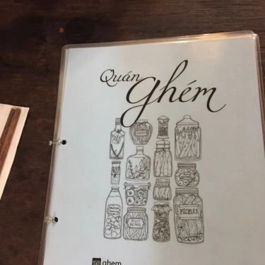 Thực đơn- Quán Ăn Ghém - Cơm Việt Nam & Cafe