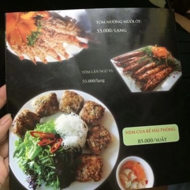 Thực đơn- Quán Ăn Hải Sản 3 Yêu Tinh - Lò Đúc