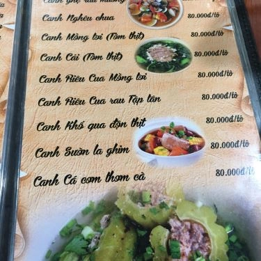 Thực đơn- Quán Ăn Hải Sản Bà Thôi 3 - Võ Nguyên Giáp