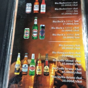 Thực đơn- Quán Ăn Hải Sản Bà Thôi 3 - Võ Nguyên Giáp