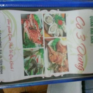 Thực đơn- Quán Ăn Hải Sản Cô 3 Dung