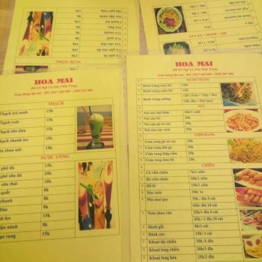 Thực đơn- Quán Ăn Hoa Mai - Đồ Ăn Vặt