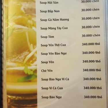 Thực đơn- Nhà Hàng Hội Quán Học Viện - Ẩm Thực Bắc