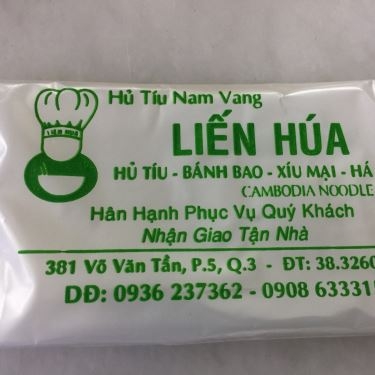 Thực đơn- Nhà Hàng Liến Húa - Hủ tiếu Nam Vang - Võ Văn Tần