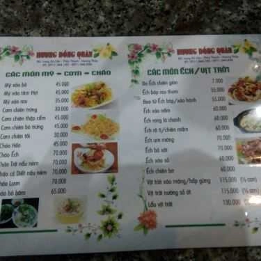 Thực đơn- Quán Ăn Hương Đồng Quán - Các Món Gà