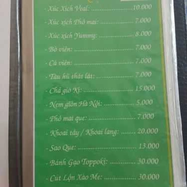 Thực đơn- Huy Mập - Gà Rán & Pizza