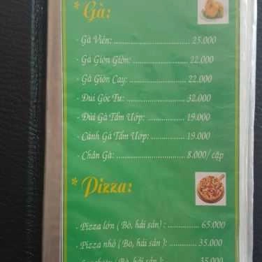 Thực đơn- Huy Mập - Gà Rán & Pizza