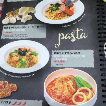 Thực đơn- Nhà Hàng Jin Jin - Pasta House - TTTM Takashimaya