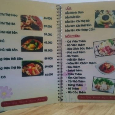 Thực đơn- Quán Ăn Kim Chi Fc - Chuyên Các Món Hàn Quốc