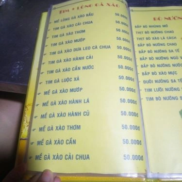 Thực đơn- Quán Ăn Lẩu Bò 9 Ký
