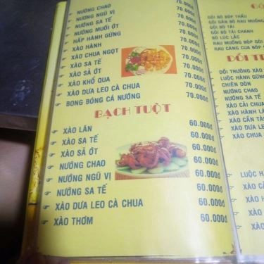 Thực đơn- Quán Ăn Lẩu Bò 9 Ký