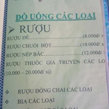 Thực đơn- Quán Ăn Lẩu Bò Hai Tín