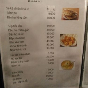 Thực đơn- Quán Ăn Lẩu Cá Kèo 2 Tôm