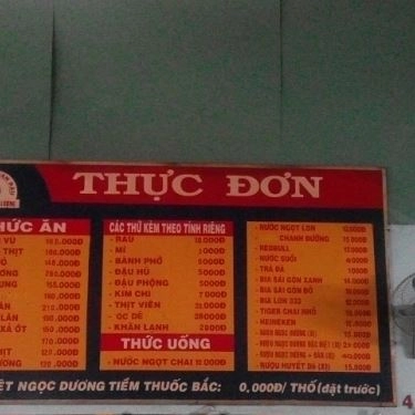 Thực đơn- Quán Ăn Lẩu Dê Đoàn Râu