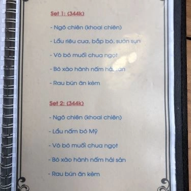 Thực đơn- Quán Ăn Lẩu Tú Béo