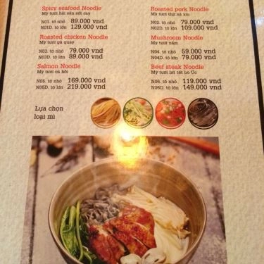 Thực đơn- Quán Ăn Likeat - Fresh Noodle House