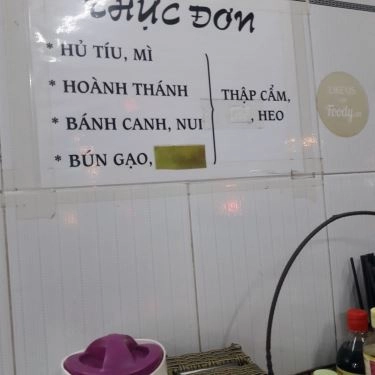 Thực đơn- Quán Ăn Mì Hai Tô