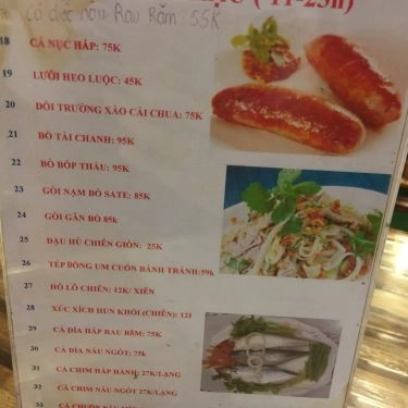 Thực đơn- Quán Ăn Mì Quảng - Chung Cư Tây Thạnh