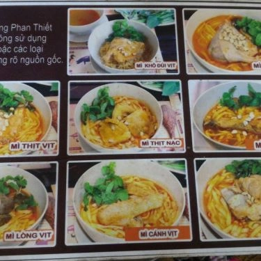 Thực đơn- Quán Ăn Mì Vịt Phan Thiết Bà Phượng - Lê Hồng Phong