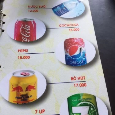 Thực đơn- Quán Ăn Món Quảng Dì Bảy