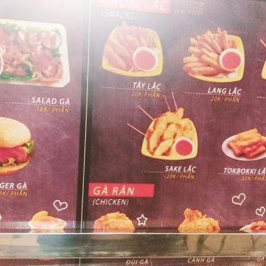 Thực đơn- Quán Ăn Mr Khoai To - Fastfood