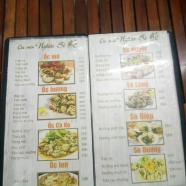 Thực đơn- Quán Ăn Người Anh Em - Ốc & Hải Sản