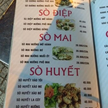 Thực đơn- Quán Ăn Quán Ốc 329 - Hải Sản Tươi Sống