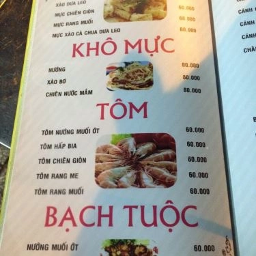 Thực đơn- Quán Ăn Quán Ốc 329 - Hải Sản Tươi Sống