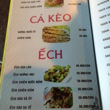 Thực đơn- Quán Ăn Quán Ốc 329 - Hải Sản Tươi Sống