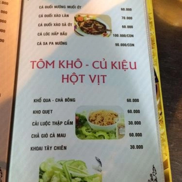 Thực đơn- Quán Ăn Quán Ốc 329 - Hải Sản Tươi Sống