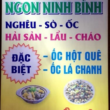 Thực đơn- Quán Ăn Ốc Ngon Ninh Bình