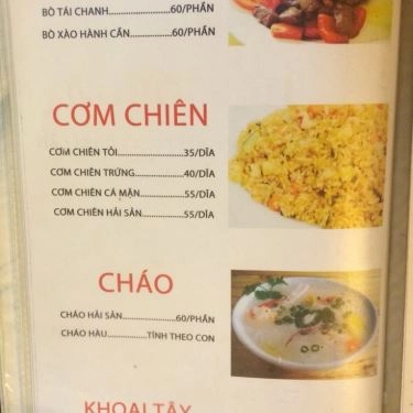 Thực đơn- Quán Ăn Ốc Những Người Bạn