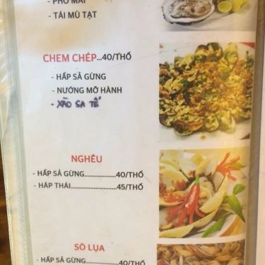 Thực đơn- Quán Ăn Ốc Những Người Bạn