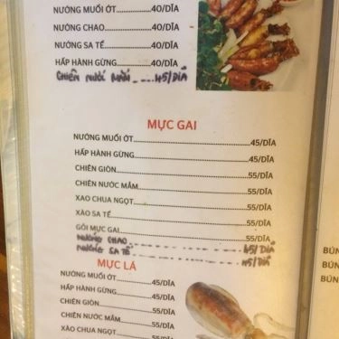 Thực đơn- Quán Ăn Ốc Những Người Bạn