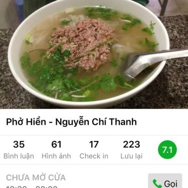 Tổng hợp- Quán Ăn Phở Hiền - Nguyễn Chí Thanh