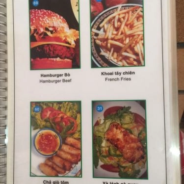 Thực đơn- Quán Ăn Pizza Roma - Cách Mạng Tháng 8