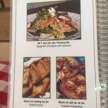 Thực đơn- Quán Ăn Pizza Roma - Cách Mạng Tháng 8