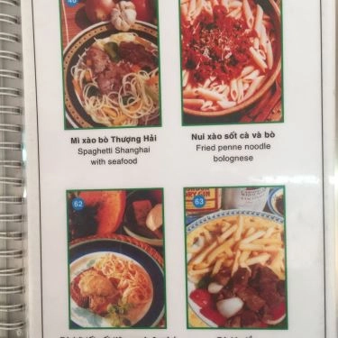 Thực đơn- Quán Ăn Pizza Roma - Cách Mạng Tháng 8