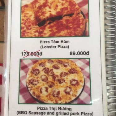 Thực đơn- Quán Ăn Pizza Roma - Cách Mạng Tháng 8