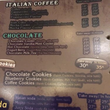 Thực đơn- Quán Ăn Qeebee Coffee - Fastfood & Drink