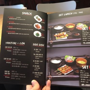 Thực đơn- Nhà Hàng Qshi Yakitori & Ramen - Hồ Tùng Mậu