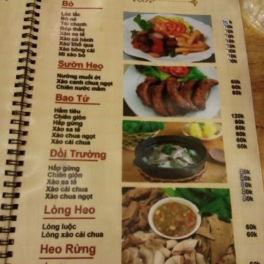 Thực đơn- Quán Ăn Quán 68 - Lẩu & Nướng