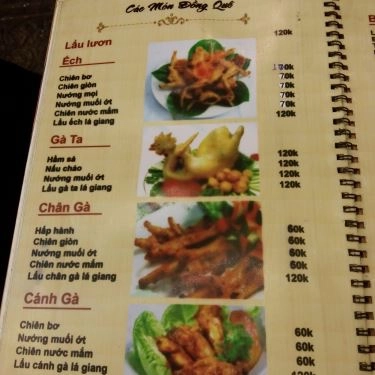 Thực đơn- Quán Ăn Quán 68 - Lẩu & Nướng