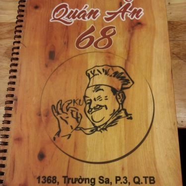 Thực đơn- Quán Ăn Quán 68 - Lẩu & Nướng